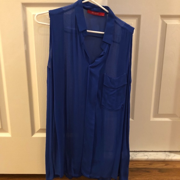 Freeloader Tops - Freeloader blue shear sleeveless top